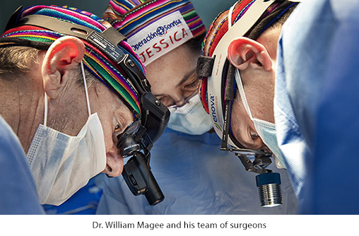 Dr. William Magee and his team of surgeons